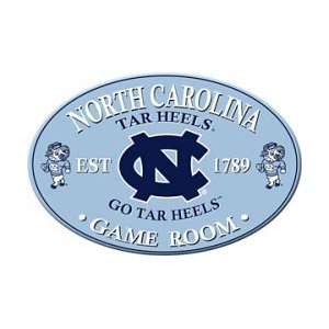   North Carolina Tar Heels Oval Style Game Room Sign