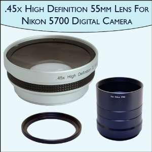  .45x High Definition Wide Angle Camera 55mm Lens For Nikon 