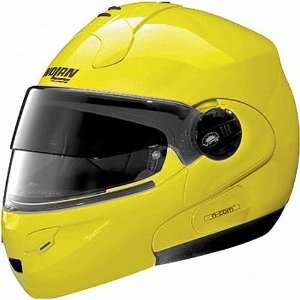   Com Modular Street Bike Racing Motorcycle Helmet   Cab Yellow / Large