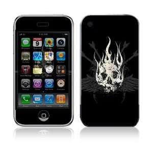  Apple iPhone 3G Decal Vinyl Sticker Skin   Deadly Skull 