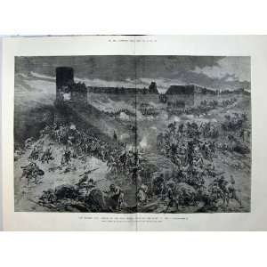   1880 Afghan War Attack Bala Hissar Cabul Army Battle
