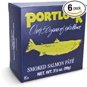 Port Chatham Smoked Salmon Pate, 3.5 Ounce Cans in Blue Boxes (Pack of 
