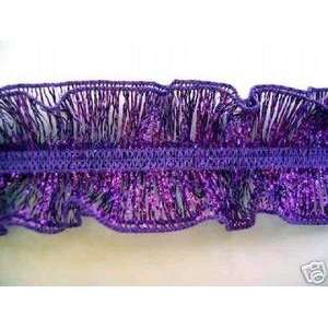   Metallic Stretch Elastic Edging Purple 1 Arts, Crafts & Sewing