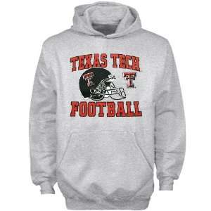  Texas Tech Red Raiders Youth Ash Football Booster Hoody 
