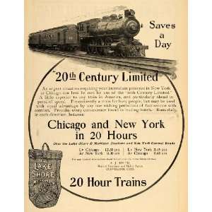  1903 Ad Lake Shore Michigan Railway 20th Century Train 