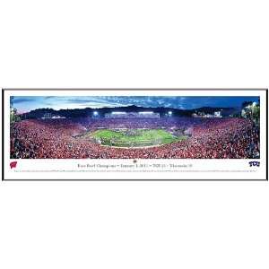   Frogs 2011 Rose Bowl Champions Framed Panorama