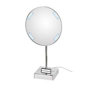  Discololed Free Standing Magnifying Cosmetic Mirror with 
