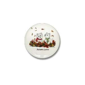  Westhighland White Terrier Autumn Pets Mini Button by 