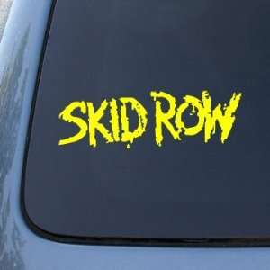 SKID ROW   Vinyl Decal Sticker #A1369  Vinyl Color Yellow