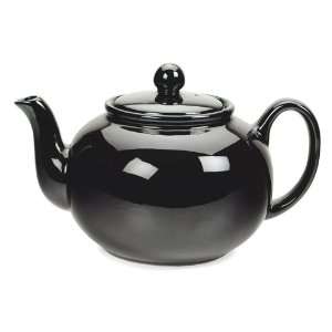 Stoneware 6 Cup Teapot Brown 