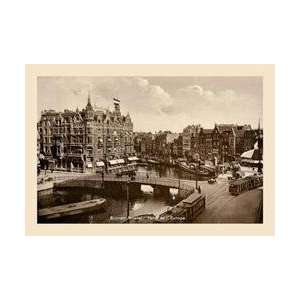   Hotel de lEurope Amsterdam 28x42 Giclee on Canvas