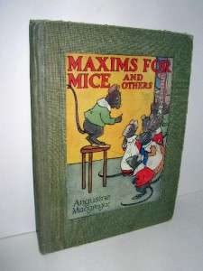 Maxims for Mice Others MacGregor 1918 HC color ill.  