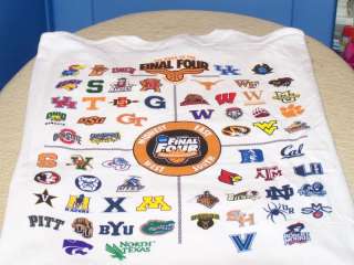 2010 NCAA Missouri Final Four 63 Team Logos Shirt M NWT  