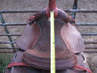 Used 16 Hand Made Western Roping Saddle Roper Al Round Ranch Work 