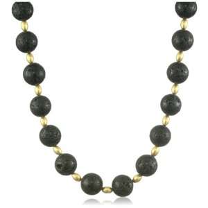  Lauren Harper Collection Midnight 18k Gold and Lava Stone 
