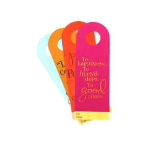  New   Set of four wine bottle tags   Case of 72   HM258 72 