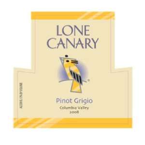  2009 Lone Canary Pinot Gris 750ml Grocery & Gourmet Food