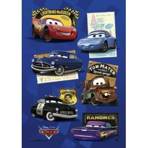  Cars   Pixar Movie Poster (6 Cars) (Size 27 x 39)