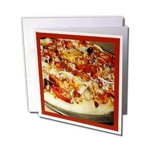  Susan Brown Designs Food Themes   Pan Pizza   Greeting 