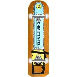  Schmitt Stix Chainsaw Complete Skateboard   10x33 Orange W 