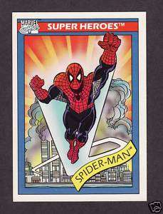 Spider Man Marvel Super Heros Trading Card 1990  