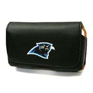  NFL Carolina Panthers Black Horizontal Cell Phone Pouch 