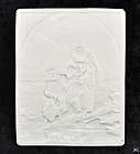 Stunning Antique KPM Lithophane Biblical Scene Abraham & Isaac? 1860 