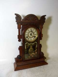 New Haven Striking Walnut Parlor Clock  