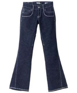 TAG Jeans indigo rigid wash flare leg jeans  