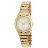 Carriage by Timex Womens C3C373 Gold Tone Round Case Gold Dial Gold 