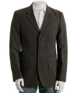   dotted wool 3 button blazer  