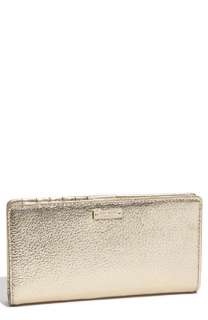 kate spade new york macdougal alley   stacey metallic leather wallet 