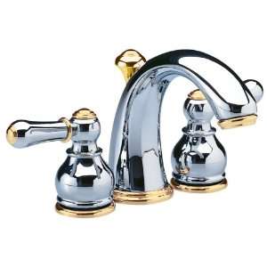   Minispread Faucet with Metal Speed Connect Pop Up Drain, Brass/Chrome