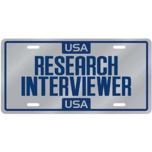 New  Usa Research Interviewer  License Plate Occupations  