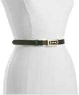 Gucci green and black reversible horsebit belt style# 317384101