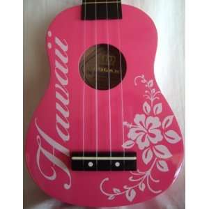    Leolani 18 Pink Hawaii Hibiscus Ukulele Musical Instruments