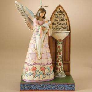 JIM SHORE HEARTWOOD CREEK BAPTISM ANGEL WITH BABY NEW  