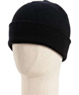 Prada Sport black rib wool knit hat   