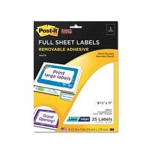 Super Sticky Full Sheet Labels stick securely and remove cleanly. Use 