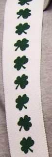 Suspenders 2x48 FULLY Elastic Irish Shamrocks green N  