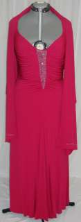   Dress Party Gala Evening Pageant Brand New with Tags Size 16 fuchsia