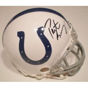 Peyton Manning Autographed Indianapolis Colts Riddell Mini Helmet