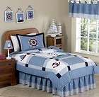 blue nautical sail boat kids twin size bed bedding comforter