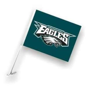  Philadelphia Eagles Car Flags   Set of 2 Two Sided Sports 