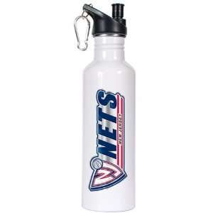 New Jersey Nets 26oz Stainless Steel Water Bottle (White 