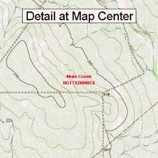  USGS Topographic Quadrangle Map   Mule Creek, Texas 