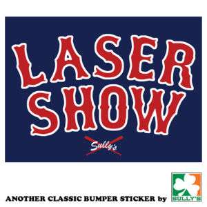 Dustin Pedroia LASER SHOW Red Sox Sticker   