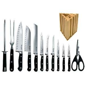   13 Piece Professional Knife Set with Wooden Block