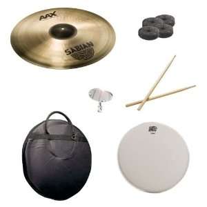 Sabian 21 Inch AAX Raw Bell Dry Ride Pack with Cymbal Bag 