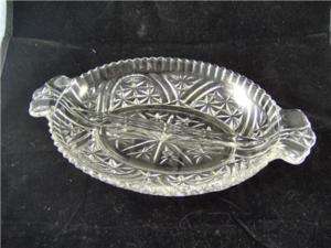 VINTAGE DIVIDED GLASS RELISH or CANDY DISH,DISHES,PLATE  